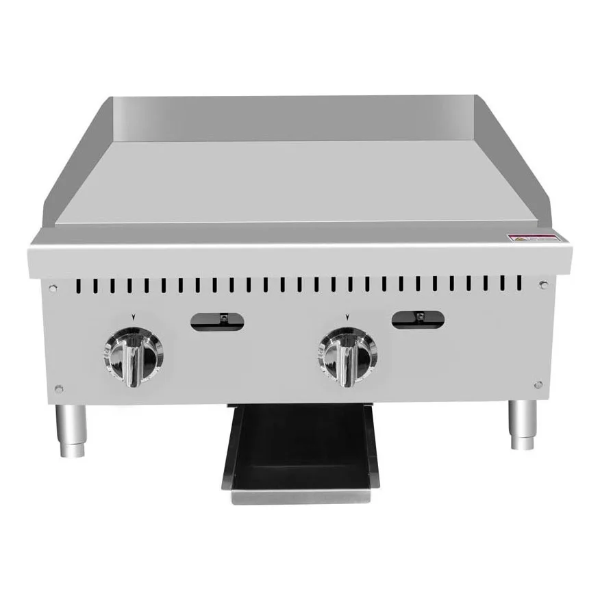 Atosa USA ATTG-24 24" Countertop Gas Griddle with Thermostatic Controls