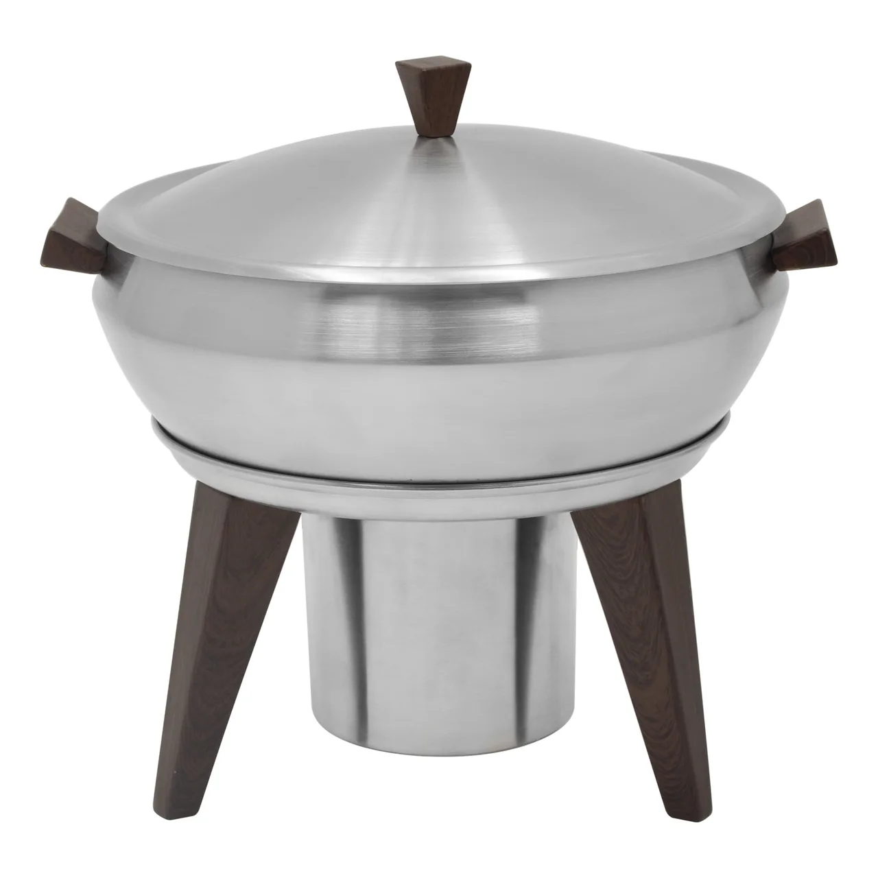 Spring USA SK-14118041 Induction Chafing Dish, 2.5 Qt, 10" Dia x 11" H, Round Steel, Lift‑Off Lid