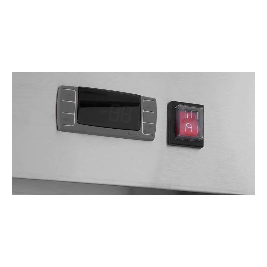Atosa USA SBB69GRAUS2 68“ Two Section Back Bar Cooler with Solid Door, 18.6 cu. ft.