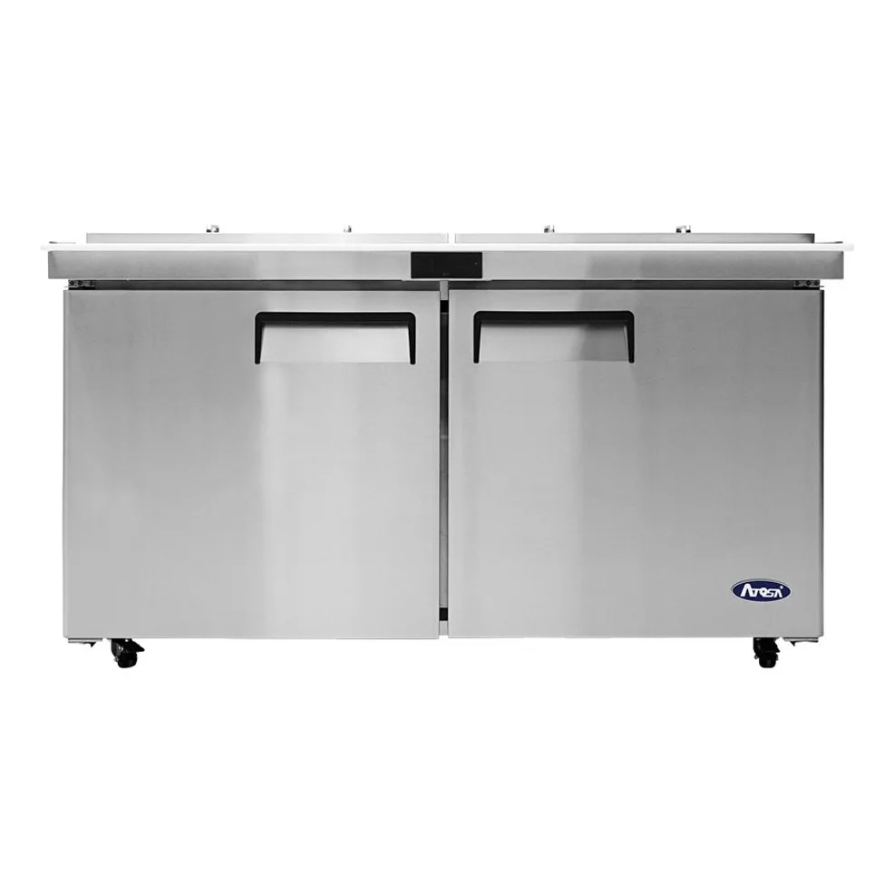 Atosa USA MSF8307GR-NTCV 60" 2-Section Sandwich/Salad Mega Top Prep Table, 17.2 cu. ft.