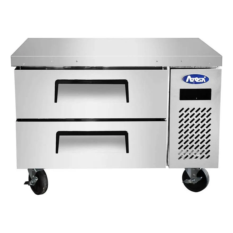 Atosa USA MGF8448GR 35" 2 Drawers Refrigerated Chef Base, Stainless Steel, 4.7 cu. ft.