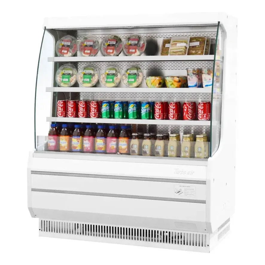 Turbo Air TOM-50MW(B)-N 50″ Vertical Open Air Merchandiser, Specify Exterior, Self-Contained, 3 Shelves, 12.3 cu. ft. 2