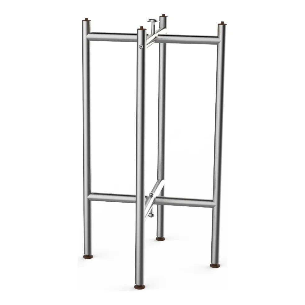 Steelite MGSCLXSS0201 Mogogo Buffet Solutions Clix Table Base, 36H, Stainless Steel, Brushed Finish, 19x19 Base