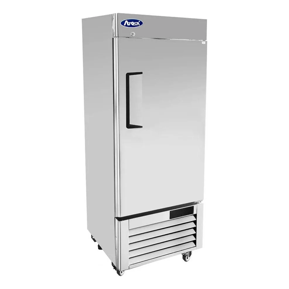 Atosa USA MBF8519GR 24" 1-Section Reach-In Refrigerator w/ Solid Door, Bottom Mounted, 8.3 cu. ft.