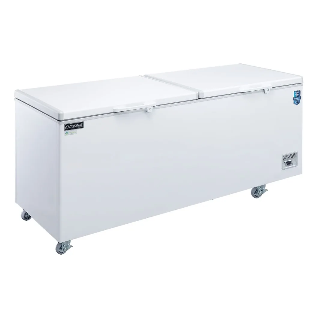 Dukers BD/BG-620 71 3/8" Mobile Chest Freezer w/ (2) Baskets - White, 115v