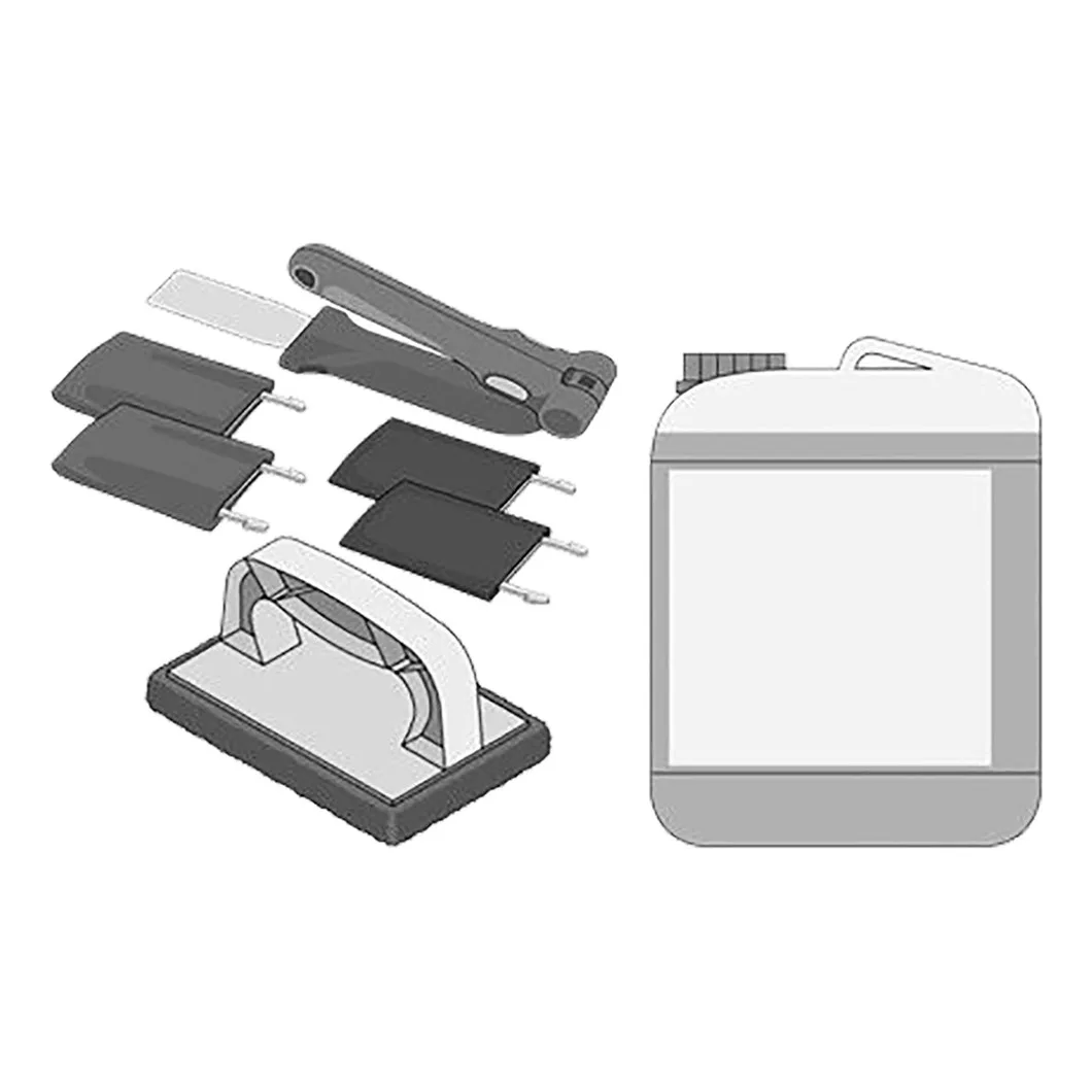 RATIONAL 60.73.920 Cleaning Kit, 2.65 gal. Grill Cleaner, Cleaning Arm, Pads