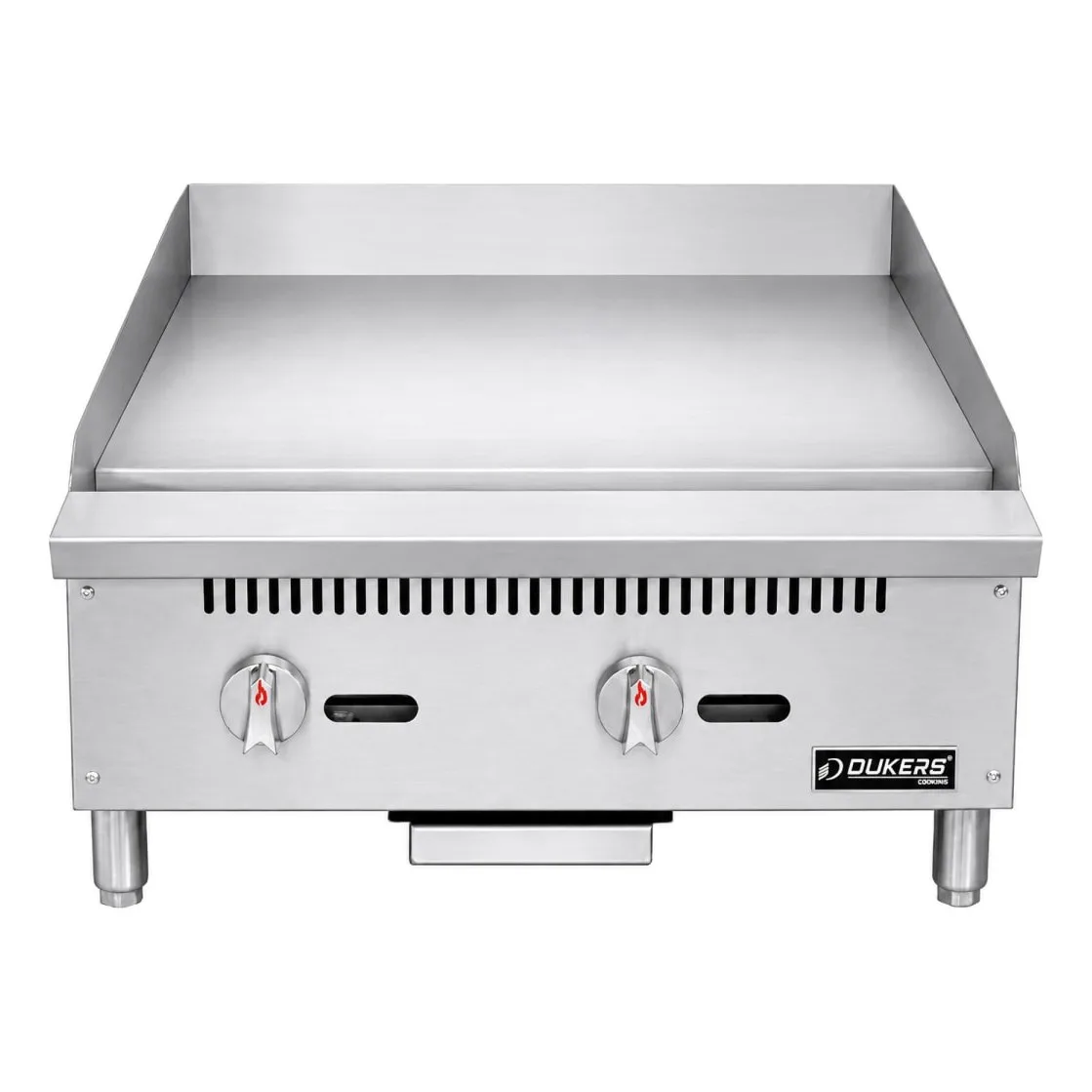 Dukers DCGT24 24" Gas Griddle w/ Thermostatic Controls - 1" Steel Plate, Convertible