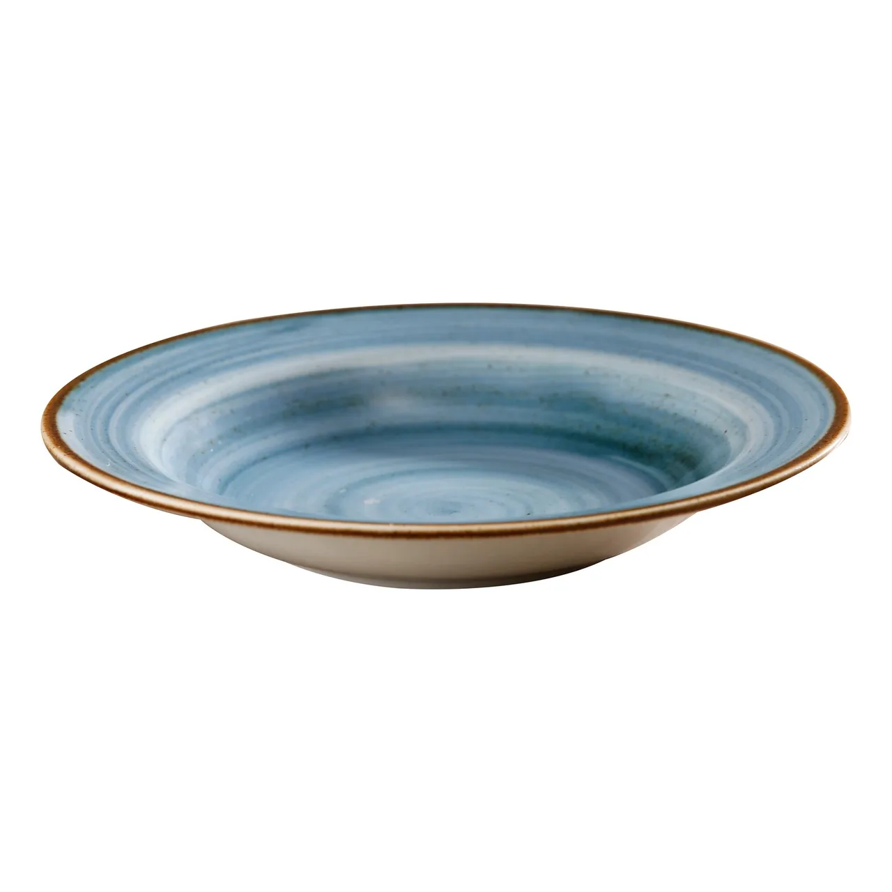 GET PA1604703624 Blue Porcelain Soup Bowl, 9" Dia, 9.7 Oz, Rolled Rim, Safe to 380°F - Dozen