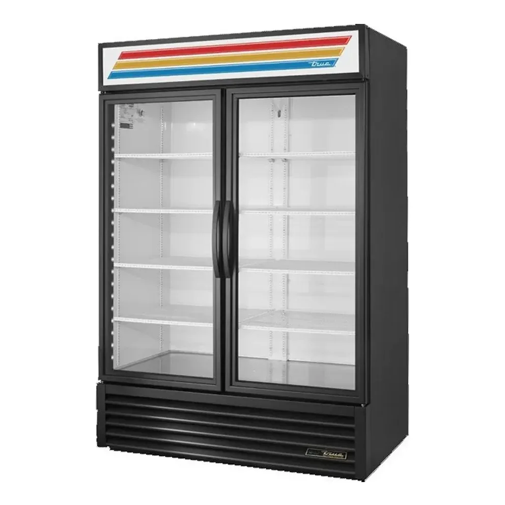 True GDM-49-HC~TSL01 54″ 2-Section Glass Swing Door Refrigerated Merchandiser