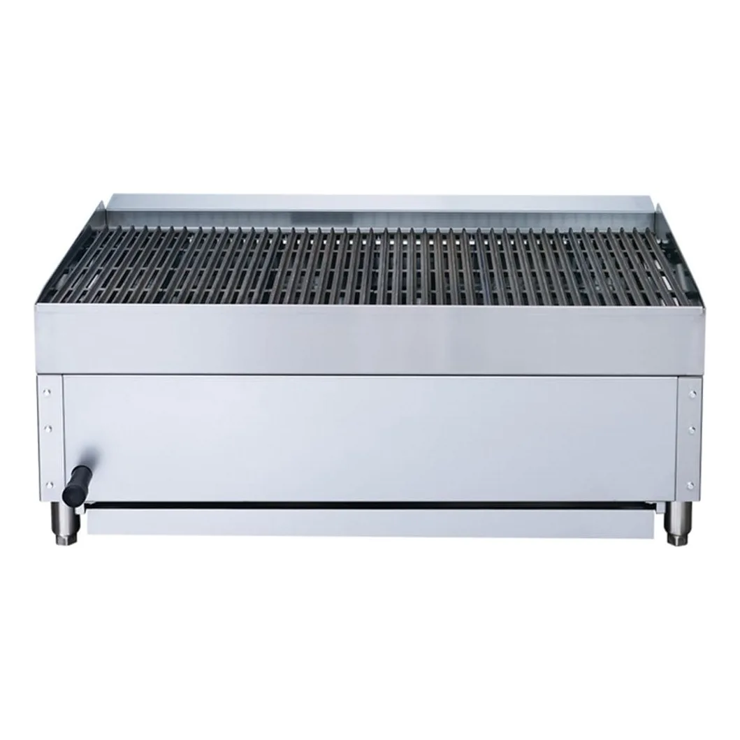 Dukers DCCB36 36" Gas Charbroiler w/ Cast Iron Grates - Convertible