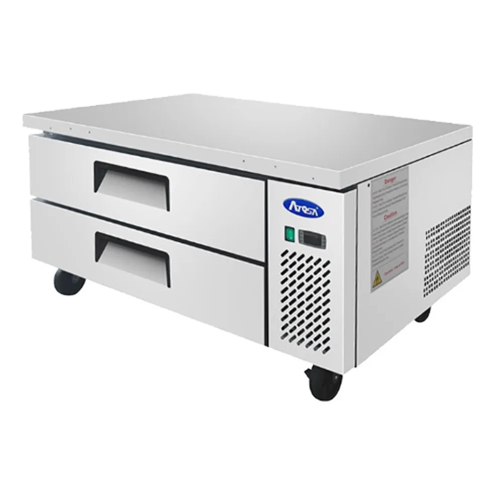 Atosa USA MGF8450GR 48“ 2 Drawers Refrigerated Chef Base, Stainless Steel, 7.7 cu. ft.