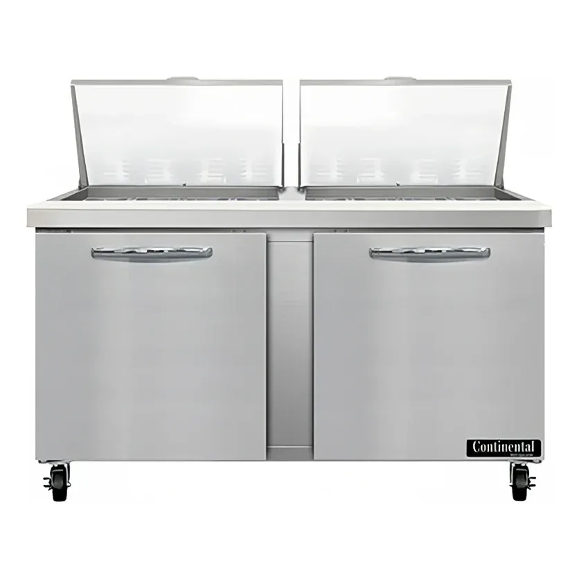 Continental SW60N24M 60″ Sandwich/Salad Prep Table w/ Refrigerated Base, 115v