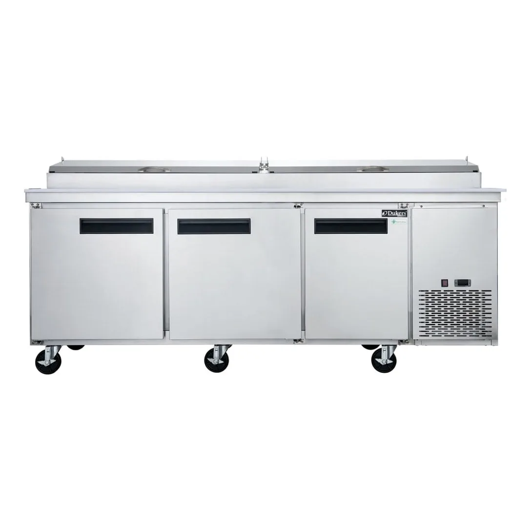 Dukers DPP90-12-S3 90 3/8" Pizza Prep Table w/ Refrigerated Base, 115v