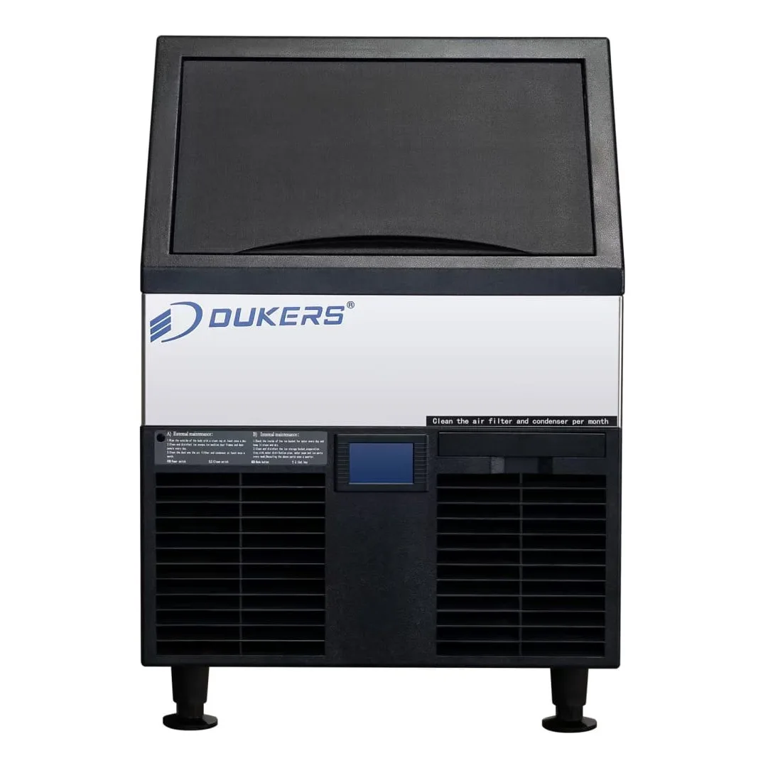 Dukers DIM-150 22"W Full Cube Undercounter Ice Machine - 156 lbs/day, Air Cooled