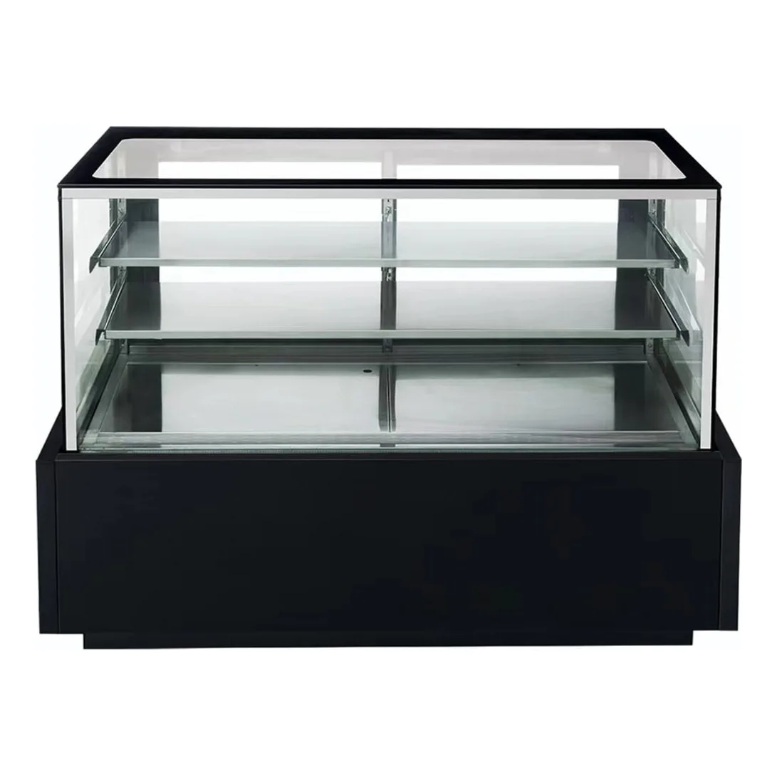 Dukers DDM48R 48" Full Service Bakery Case w/ Straight Glass - (3) Levels, 115v