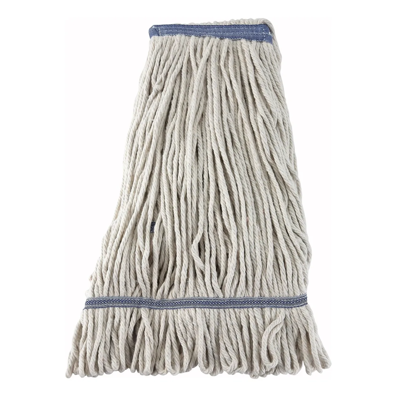 Winco MOP-24W Wet Mop Head, 24 oz. (680g), Loop-End, 1-1/4" Band, White