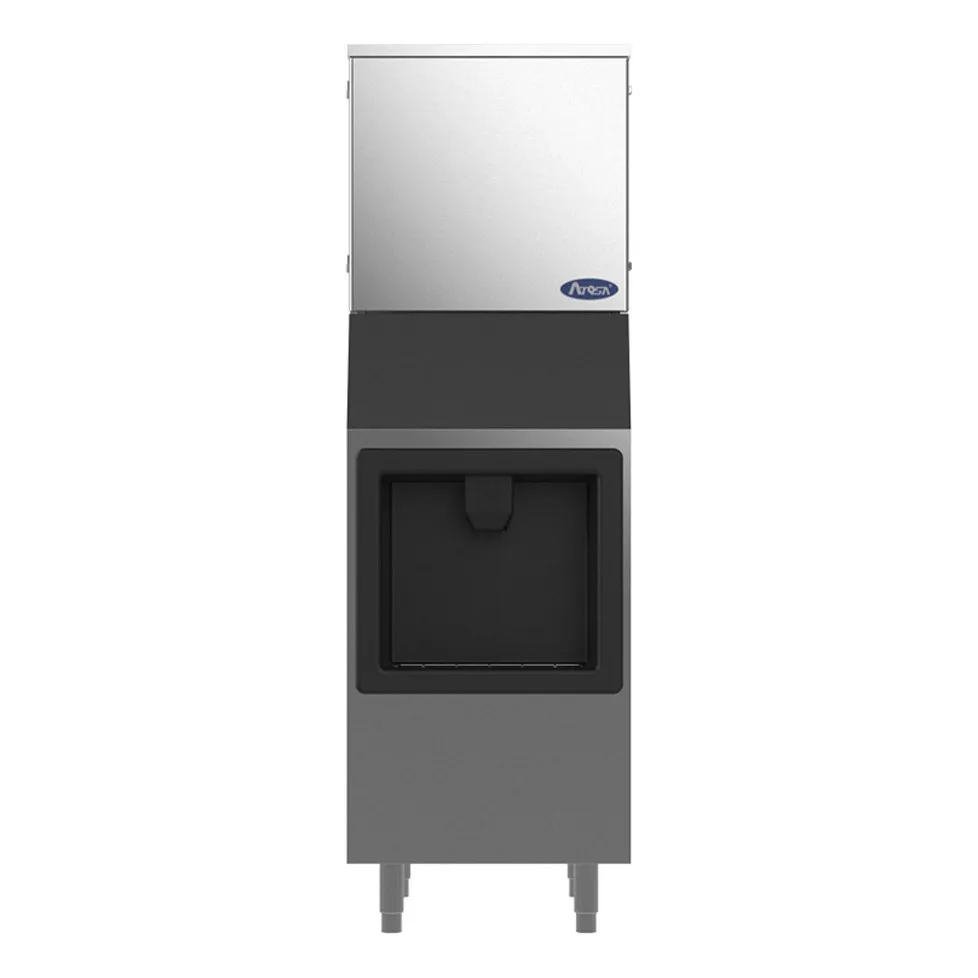 Atosa USA HD350-AP-161 Full Cube 350 lb Hotel Ice Machine & Dispenser, Air Cooled, 160 lb Bin