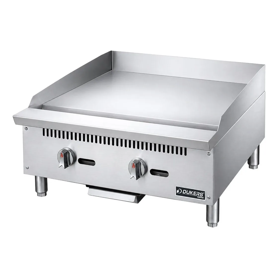 Dukers DCGT24 24" Gas Griddle w/ Thermostatic Controls - 1" Steel Plate, Convertible