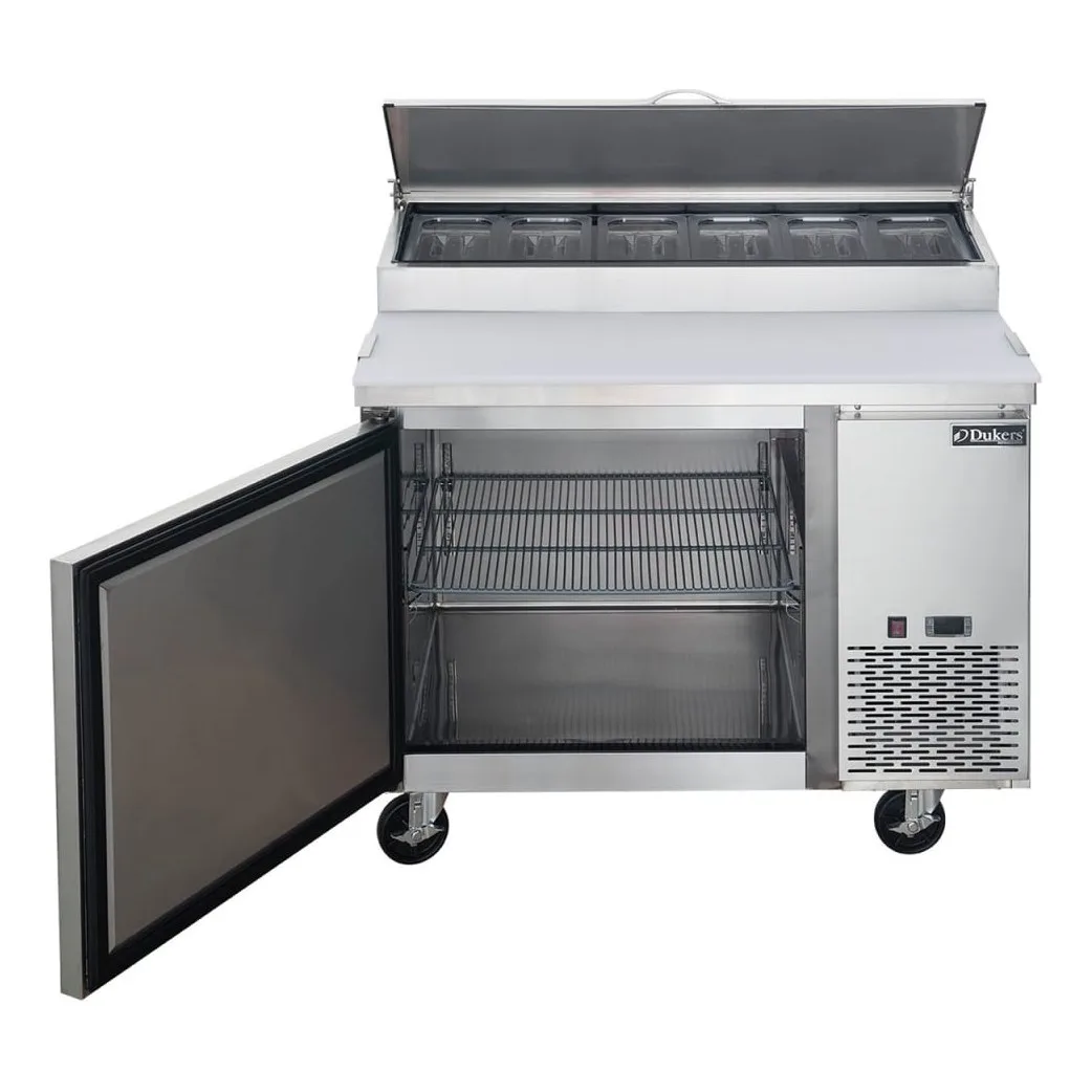Dukers DPP44-6-S1 44 5/8" Pizza Prep Table w/ Refrigerated Base, 115v