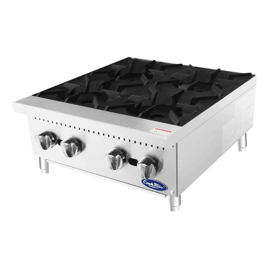 Atosa USA ACHP-4 24“ Countertop Gas Hotplate with Manual Controls, 4 Burners - Open box