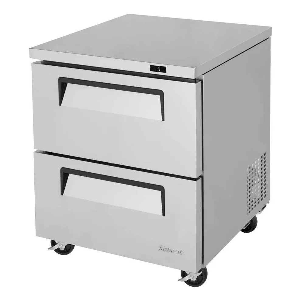 Turbo Air TUF-28SD-D2-N 27″ 1-Section Undercounter Freezer w/ 2 Drawers, 6.8 cu. ft. 3