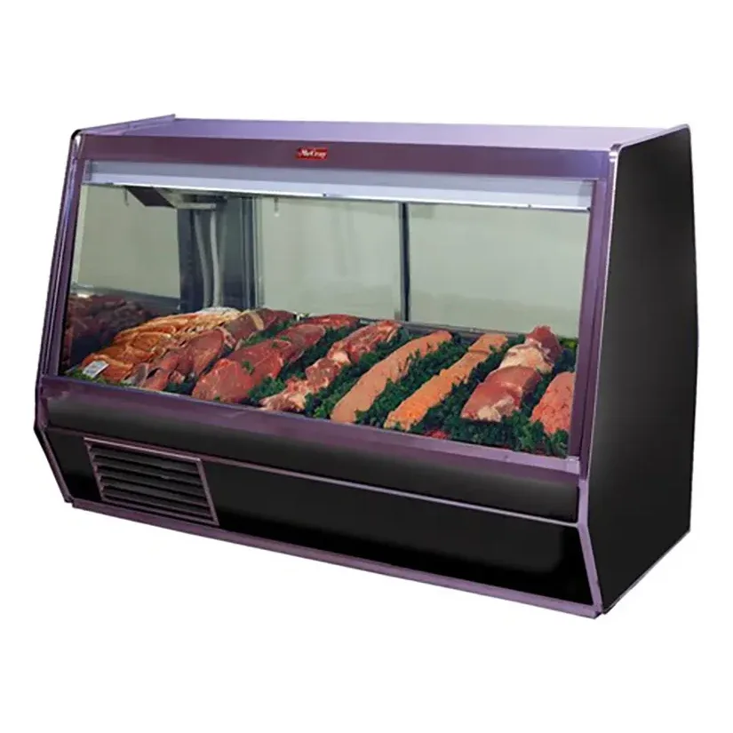 Howard-McCray SC-CMS32E-8-BE-LED 98″ Full Service Red Meat Case w/ Straight Glass – (1) Level, 115v