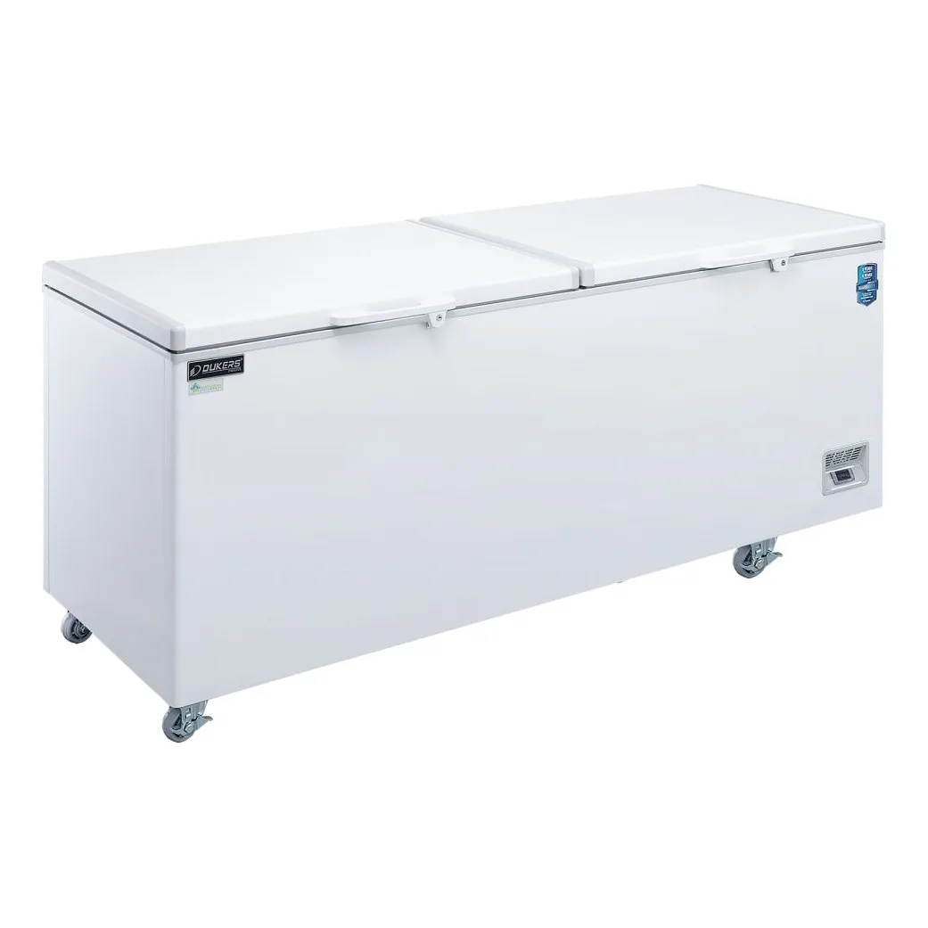 Dukers BD/BG-760 83 5/8" Mobile Chest Freezer w/ (2) Baskets - White, 115v