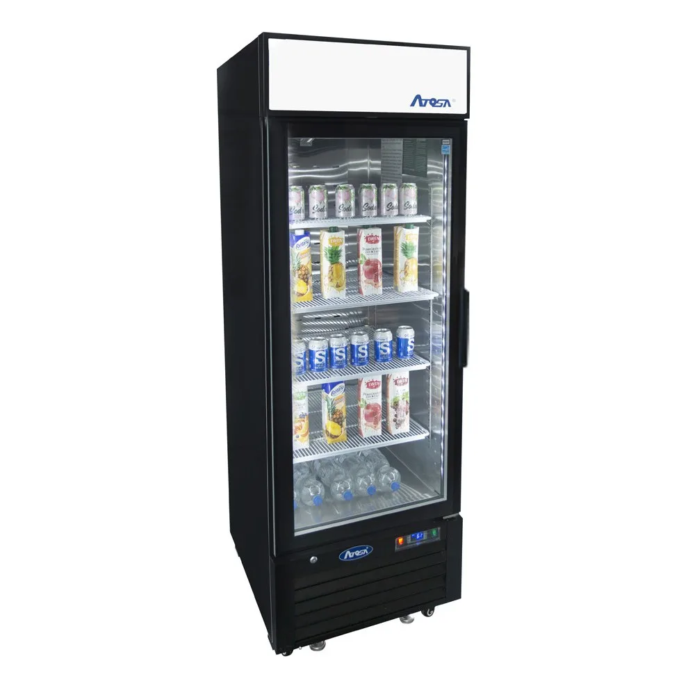 Atosa USA MCF8722GRL 27“ 1-Section Merchandiser Refrigerator with Glass Door, 19.4 cu. ft.