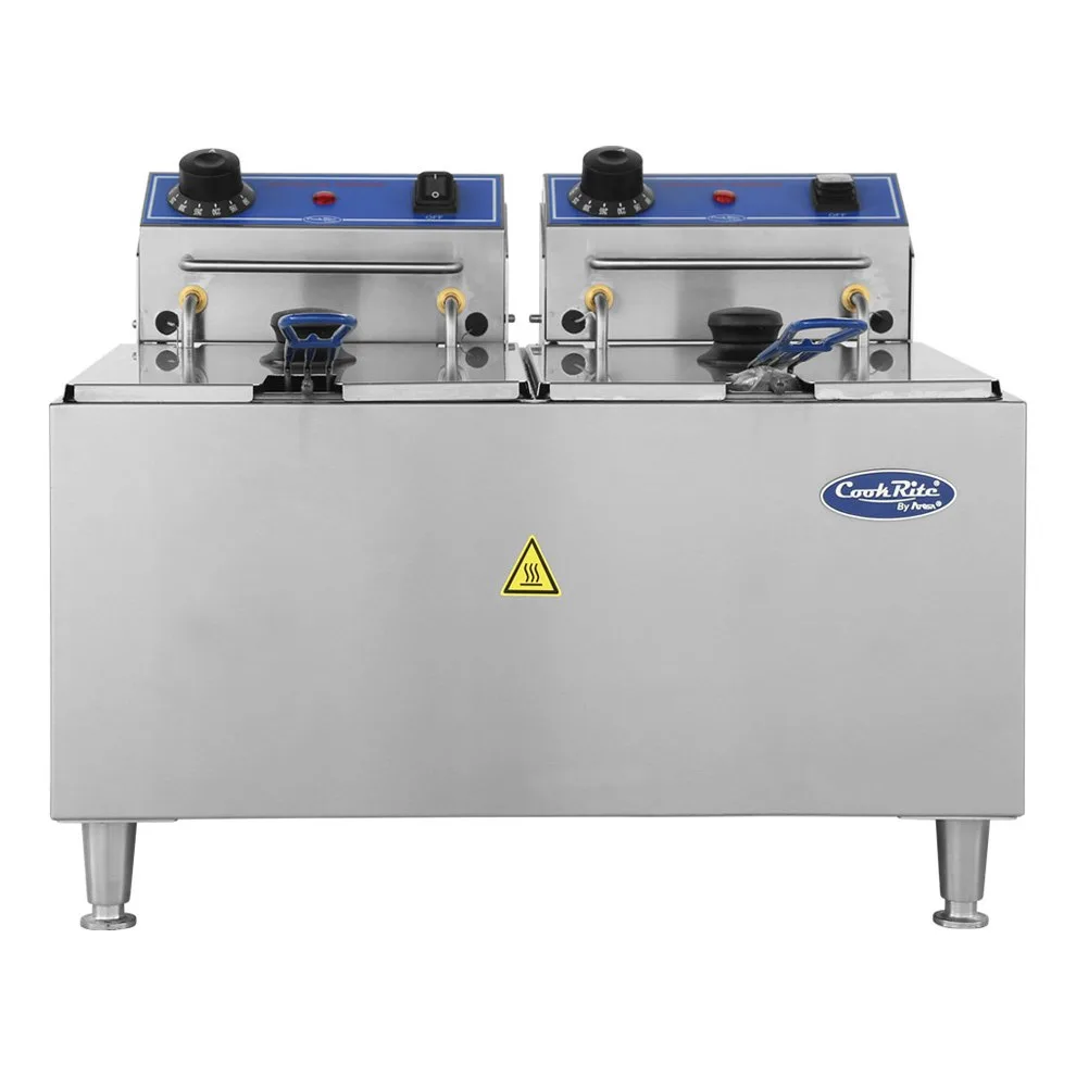 Atosa USA ACEF-32 Split Pot Electric Fryer w/ 32 Lb. Capacity, 208/240V, (2) 2900/3800W