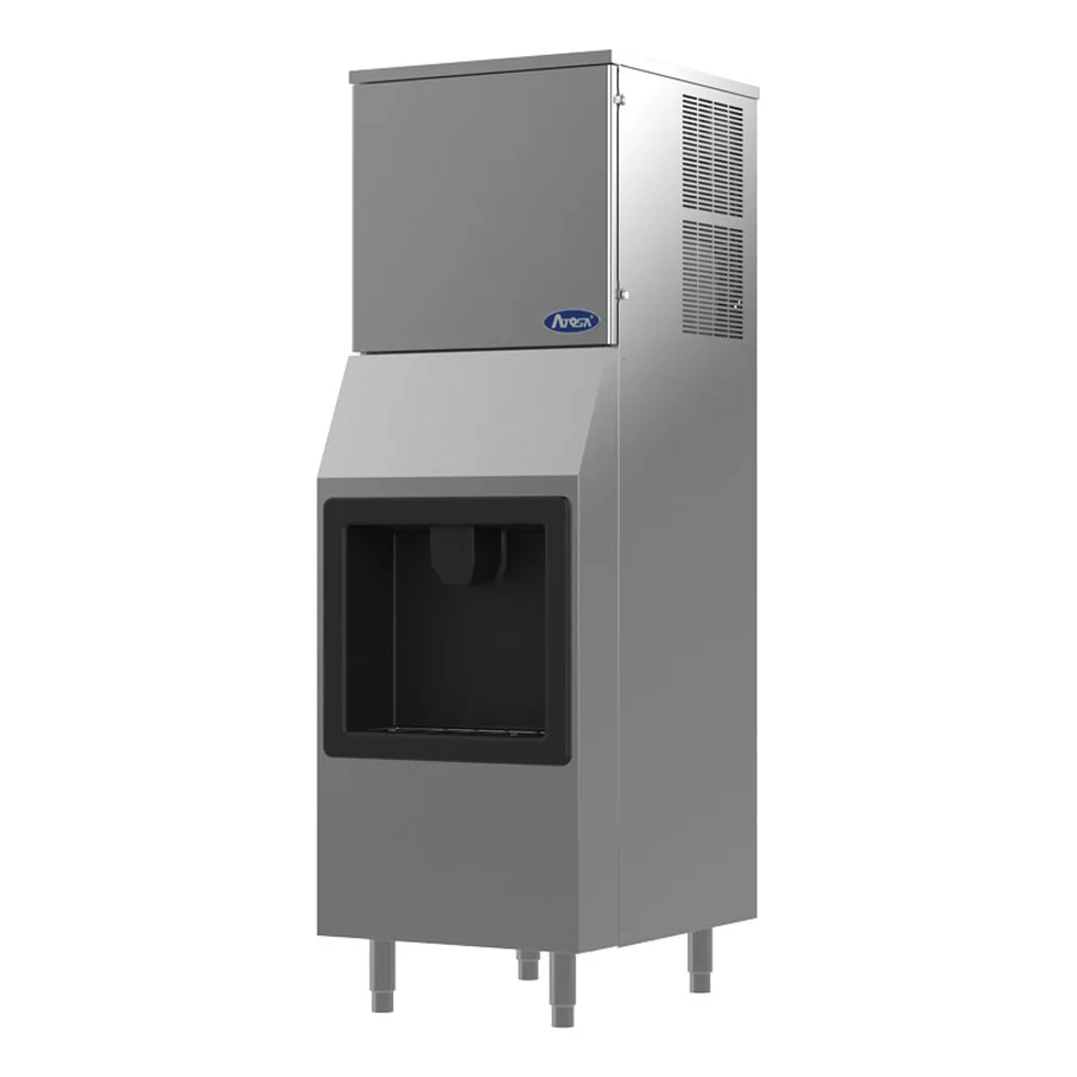 Atosa USA HD350-AP-161 Half Cube 350 lb Hotel Ice Machine & Dispenser, Air Cooled, 160 lb Bin