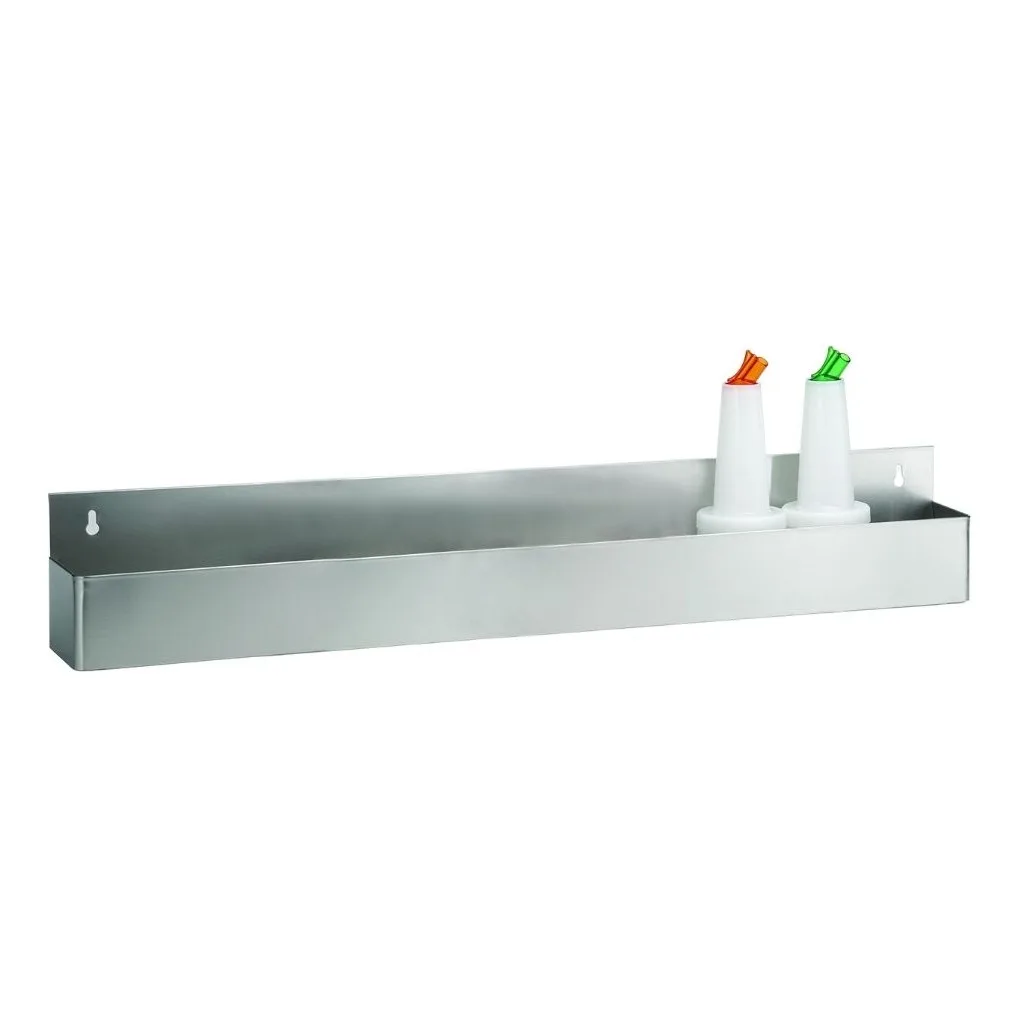 Klinger's Trading SPR-42-SINGLE Speed Rail, 42" x 40-59" Single, Keyhole, 22/304 Stainless Steel