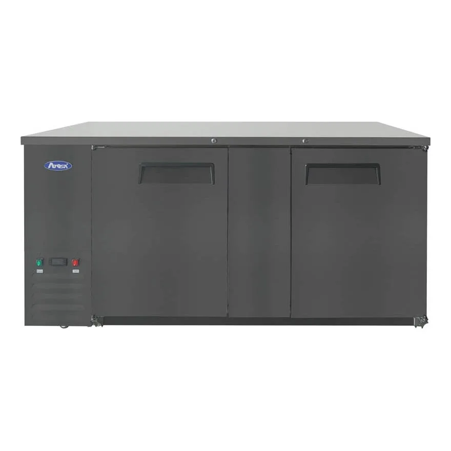 Atosa USA SBB69GRAUS2 68" Two Section Back Bar Cooler with Solid Door, 18.6 cu. ft.