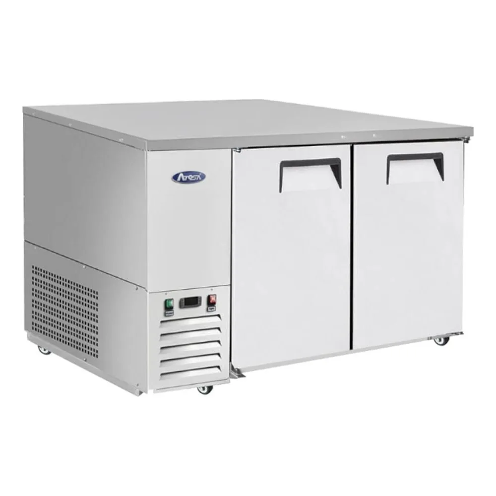 Atosa USA SBB48GRAUS1 48“ Two Section Back Bar Cooler with Solid Door, 11.5 cu. ft.