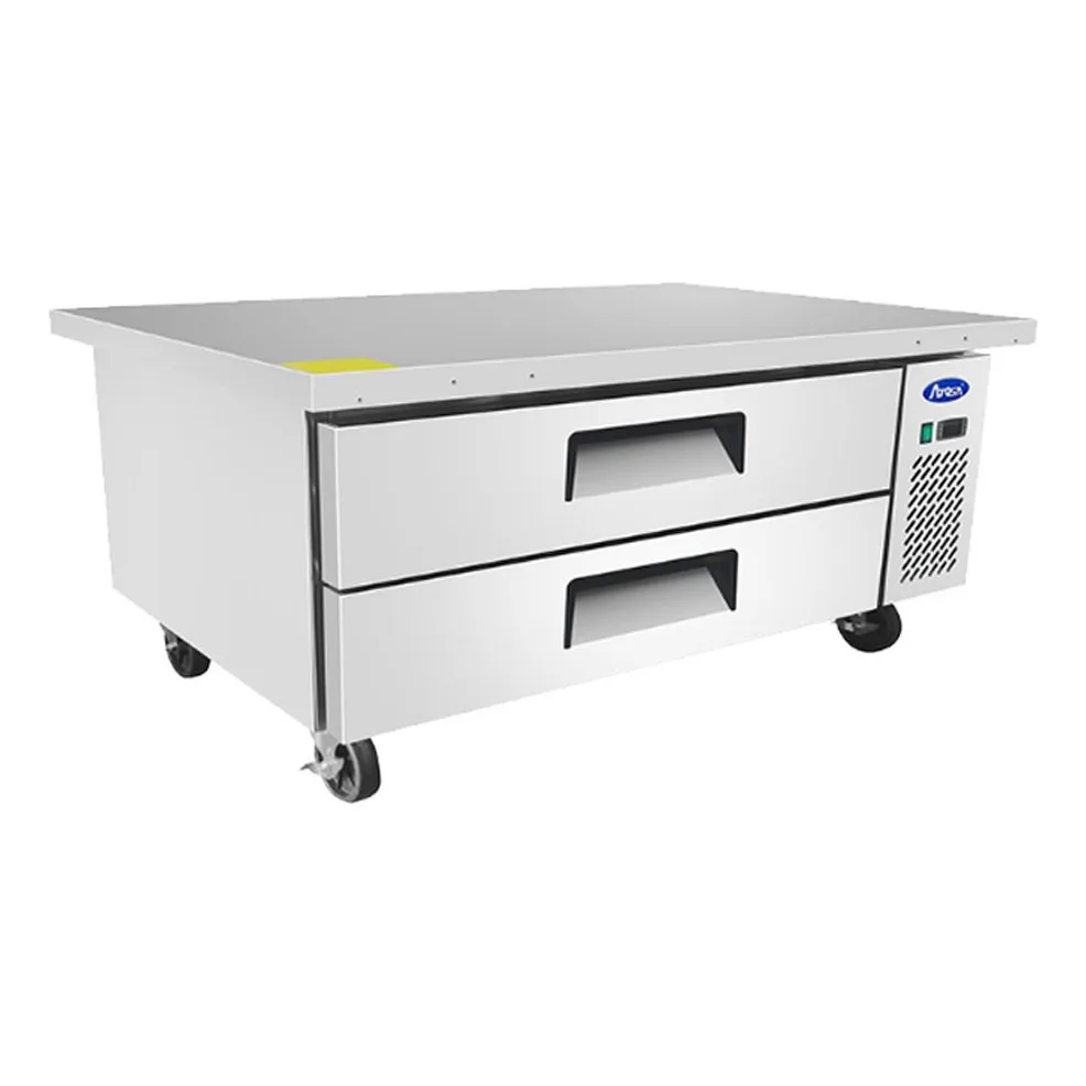 Atosa USA MGF8452GR 60“ 2 Drawers Refrigerated Chef Base w/ (6) 12 x 20 pans, 8.4 cu. ft.