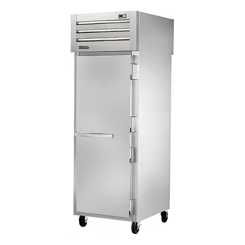 True STG1RPT-1S-1S-HC 27 1/2″ One Section Pass Thru Refrigerator, (2) Right Hinge Solid Doors, 115v