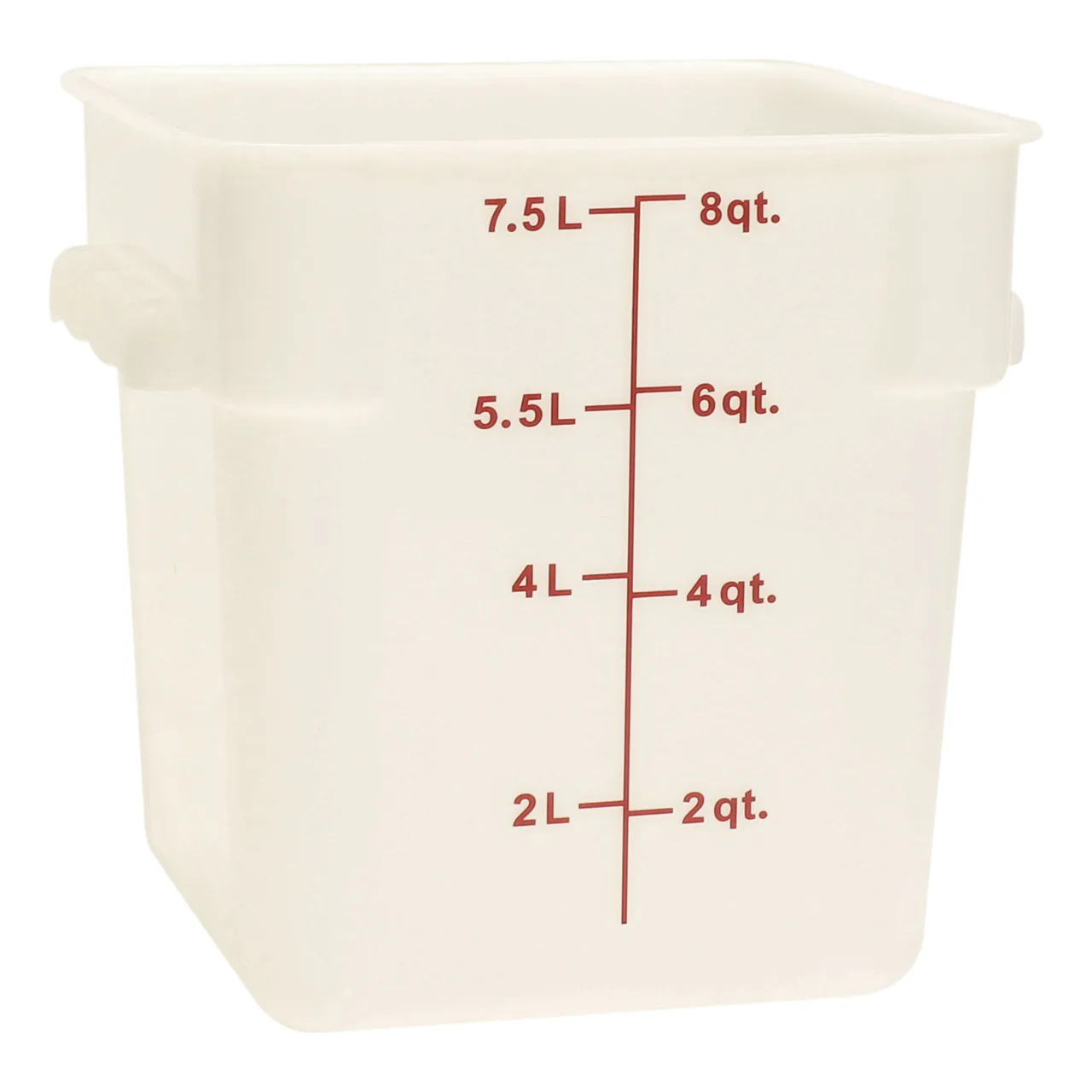 Thunder Group PLSFT008PP Food Storage Container, 8 Quart, Square, Scratch & Break Resistant