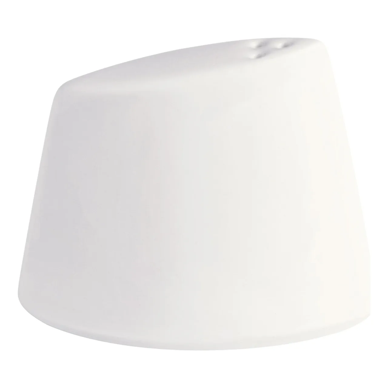 GET PA1101929812 Salt Shaker, 2.5 Oz., 2-5/8" H Porcelain White Microwave/Oven Safe 380°F -1 Dozen