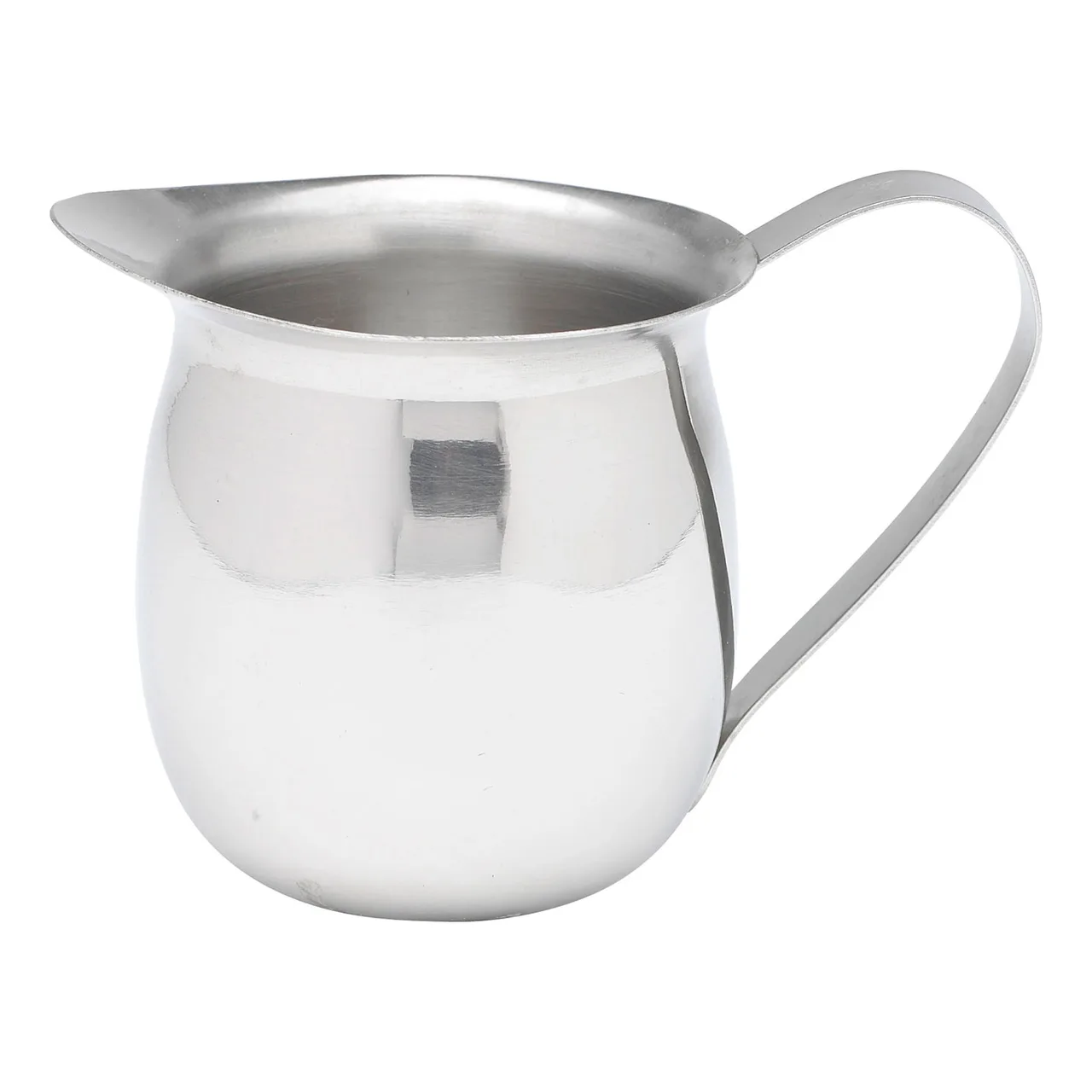 Winco BCS-5 5 oz. Stainless Steel Bell Creamer with Handle