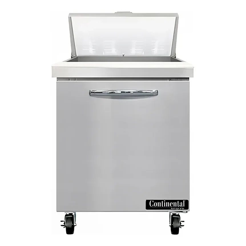 Continental SW27N8 27″ Sandwich/Salad Prep Table w/ Refrigerated Base, 115v