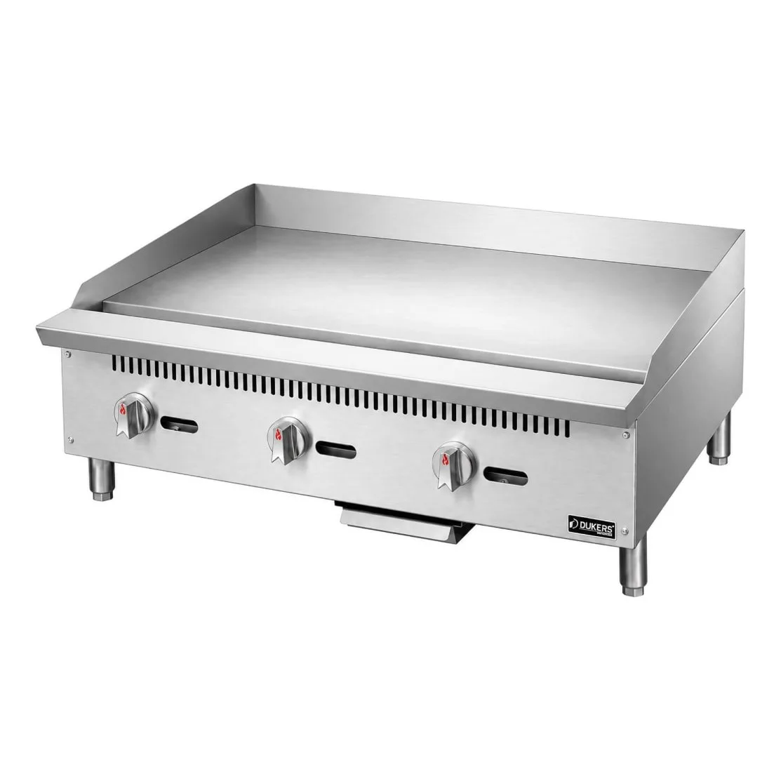 Dukers DCGT36 36" Gas Griddle w/ Thermostatic Controls - 1" Steel Plate, Convertible