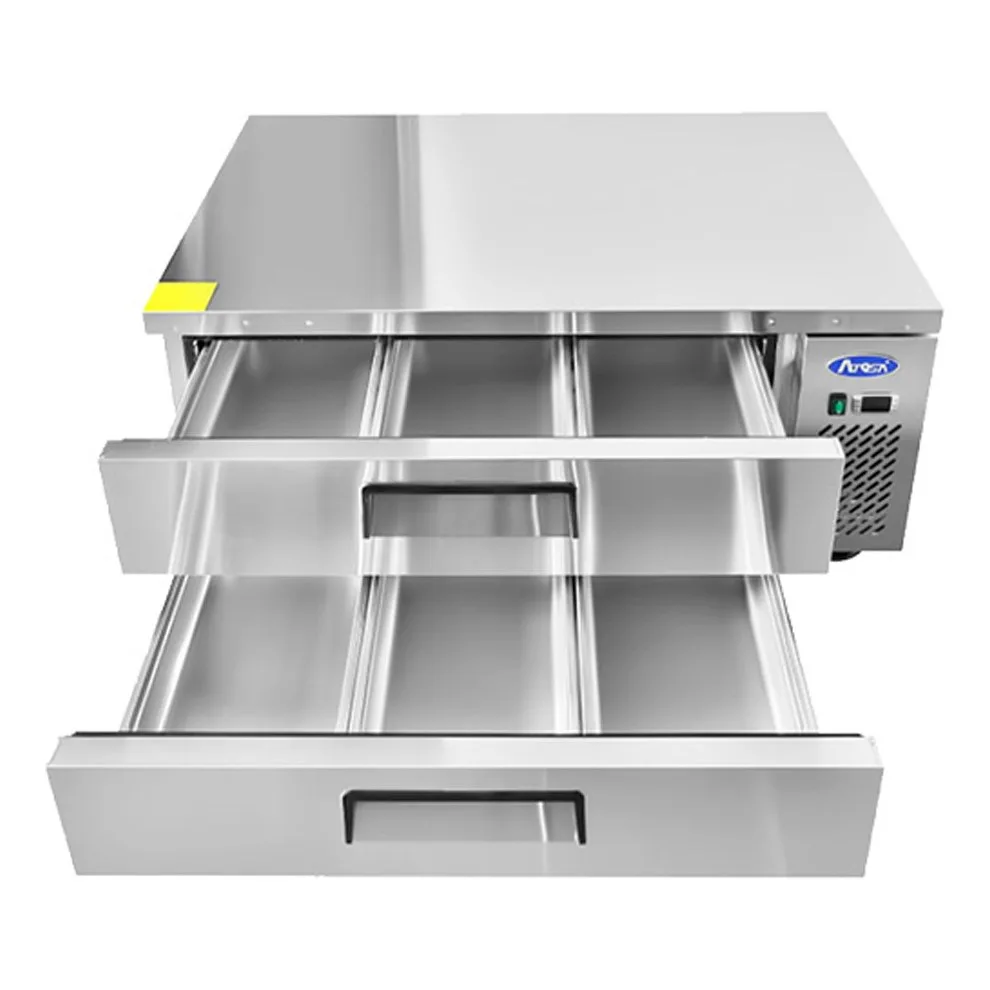Atosa USA MGF8450GR 48“ 2 Drawers Refrigerated Chef Base, Stainless Steel, 7.7 cu. ft.