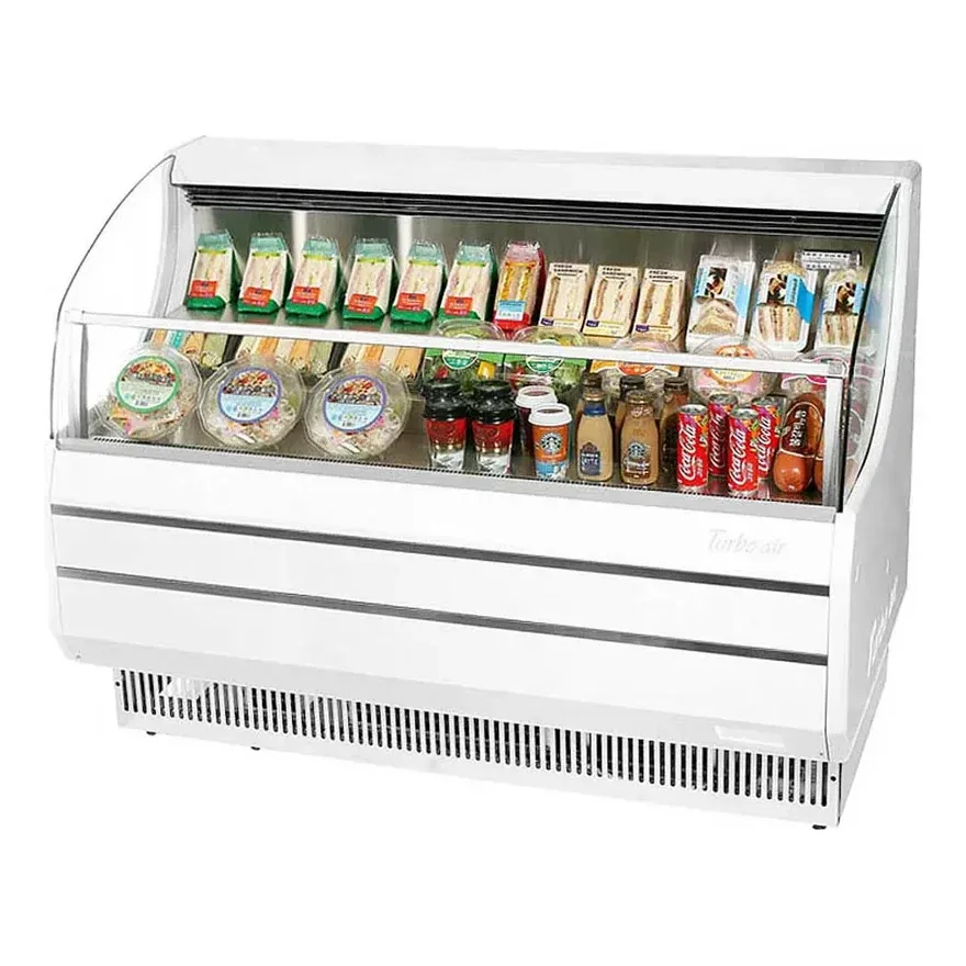 Turbo Air TOM-50SW-N 50″ Horizontal Open Air Merchandiser in White, Self-Contained, 3 Shelves, 8.9 cu. ft. 2