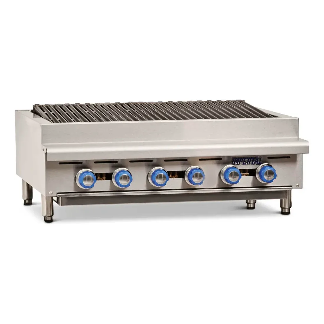 Imperial IRB-36 36″ Countertop Gas Radiant Charbroiler w/ (6) Burners, 90.000 BTU