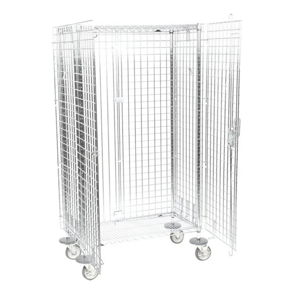 Metro SEC33EC Chrome Mobile Super Erecta Shelf Mobile Security Cabinet, 40 3/4" x 21 1/2" x 68 1/2"