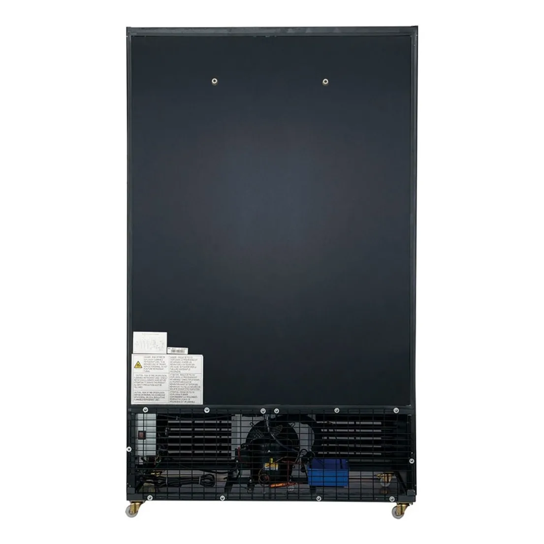 Dukers DSM-40SR 47 1/4" Two Section Glass Door Merchandiser - (2) Sliding Doors, Black, 115v