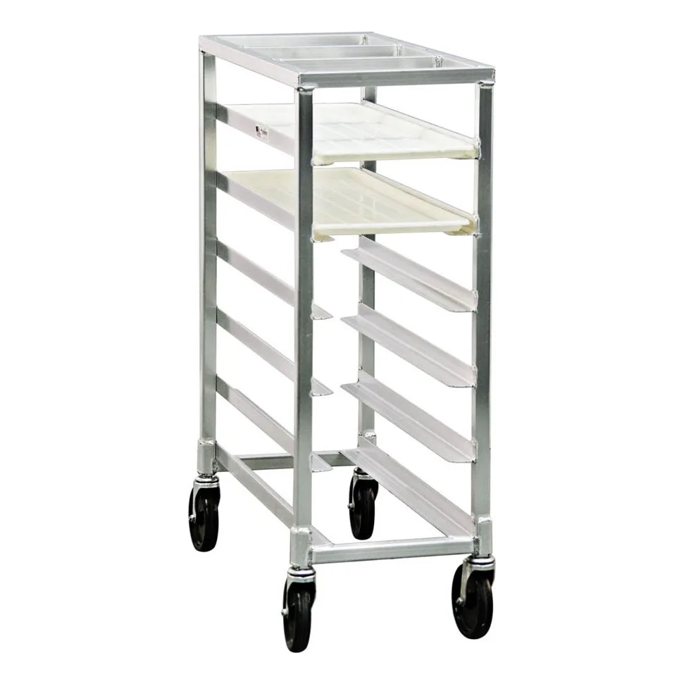 New Age 1340 End Load Mobile Platter Rack w/ 6 Platter Capaciy