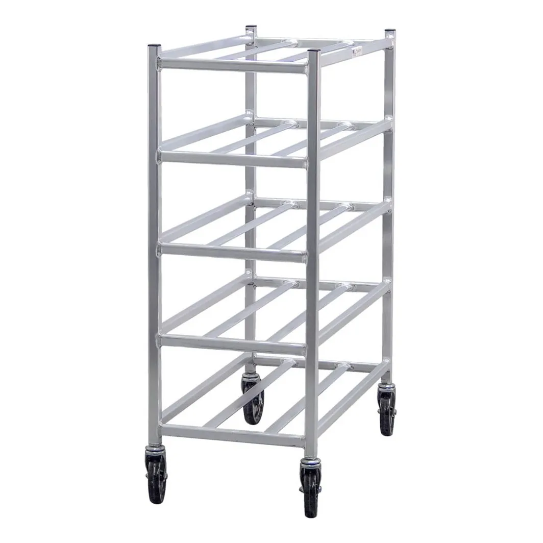 New Age 6354 Aluminum Universal Platter Rack w/ 5 Shelf Capacity