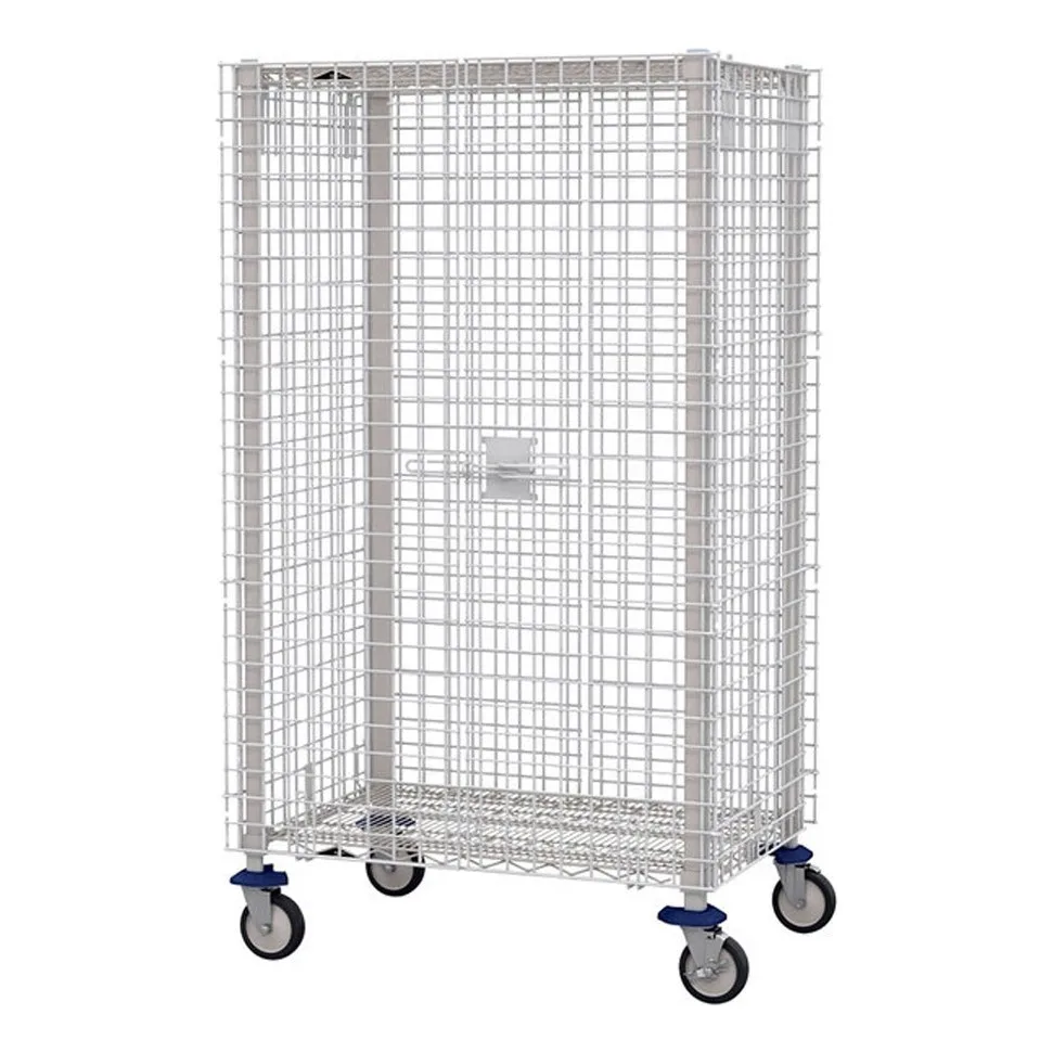 Metro MQSEC53DE MetroMax Q Stem Caster Mobile Security Unit / Cart  - 28" x 41" x 68"