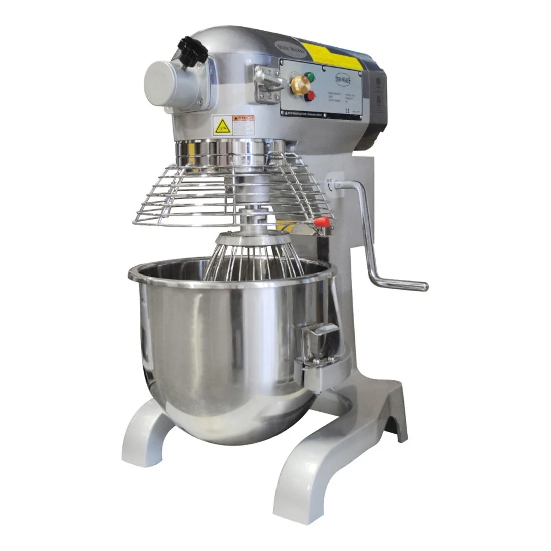 Serv-Ware PM20-PTO Floor Model 20-Qt Planetary Mixer with Timer and Accessories, #12 Hub, 3-Speed, 1-1/2 Hp