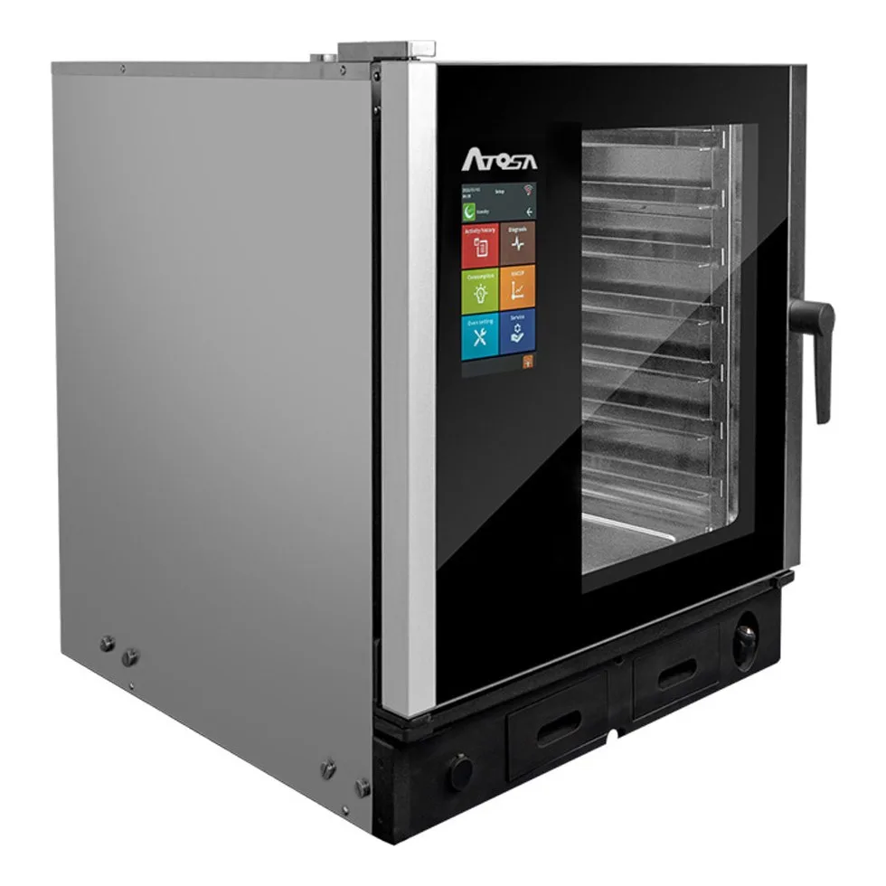 Atosa USA AEC-0711 E Half Size Smart Touch Electric Combi Oven w/ (7) Pans, 208/240v